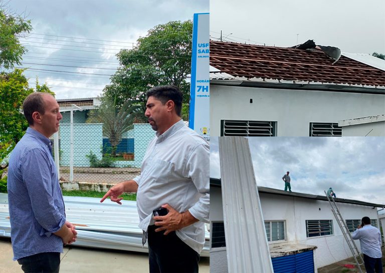 Prefeito Manga visita Unidade de Saúde na Vila Sabiá e determina manutenção de telhado