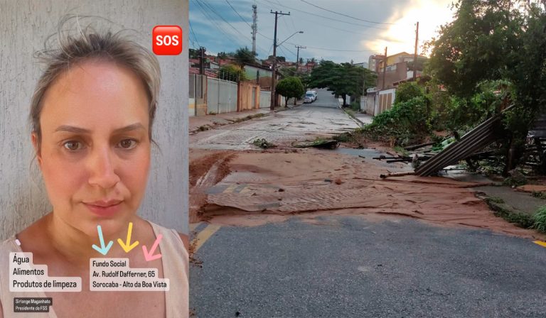 Primeira-Dama de Sorocaba, Sirlange Maganhato, Apela à Solidariedade após chuvas devastadoras